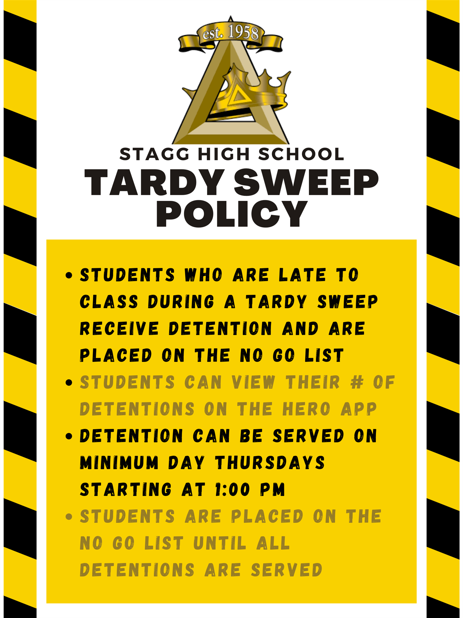 Tardy Sweep Policy